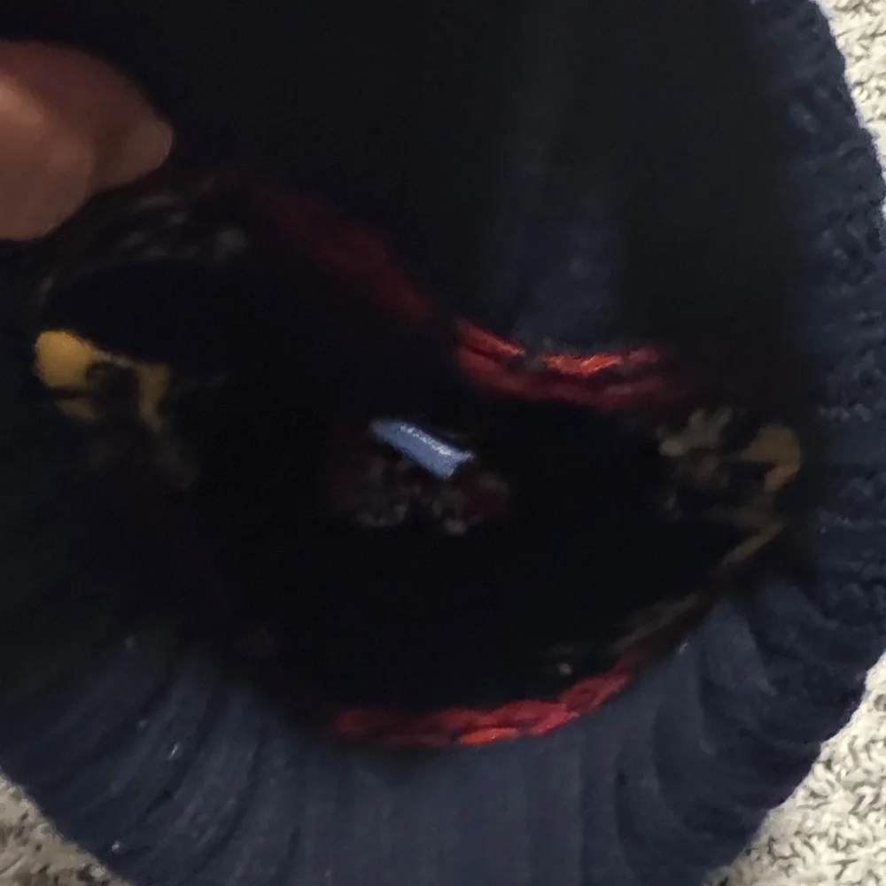 Ralph Lauren Navy Beanie with Red and White Accents - Picture 4 of 4
